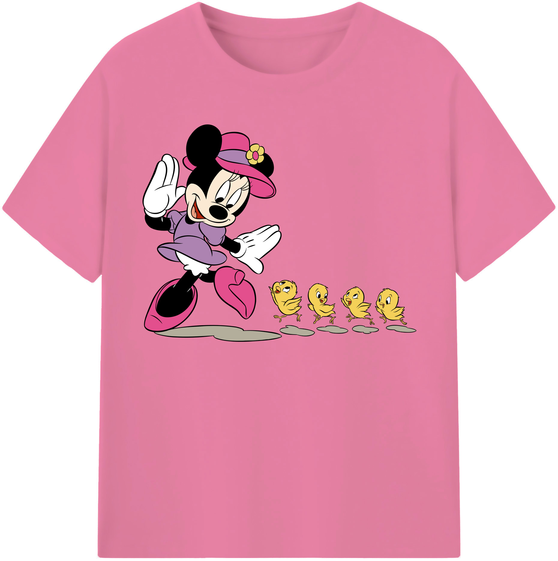 （画像用） ミッキーマウス Mickey Mouse 綿100％半袖Tシャツ（フロントプリント）